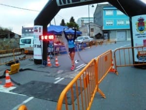 Cristina Torres, entrando en meta.