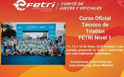 Convocatoria Curso Oficial Nivel 1 de Tríatlon (FETRI/FEGATRI)